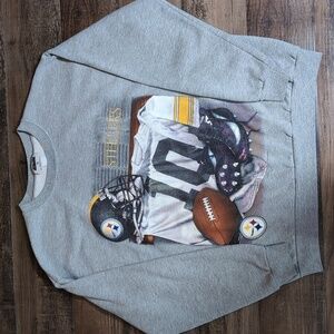Vintage 1998 CSA Pittsburgh Steelers Football NFL Sweatshirt Size XL in Grey